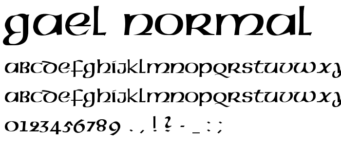 Gael Normal font